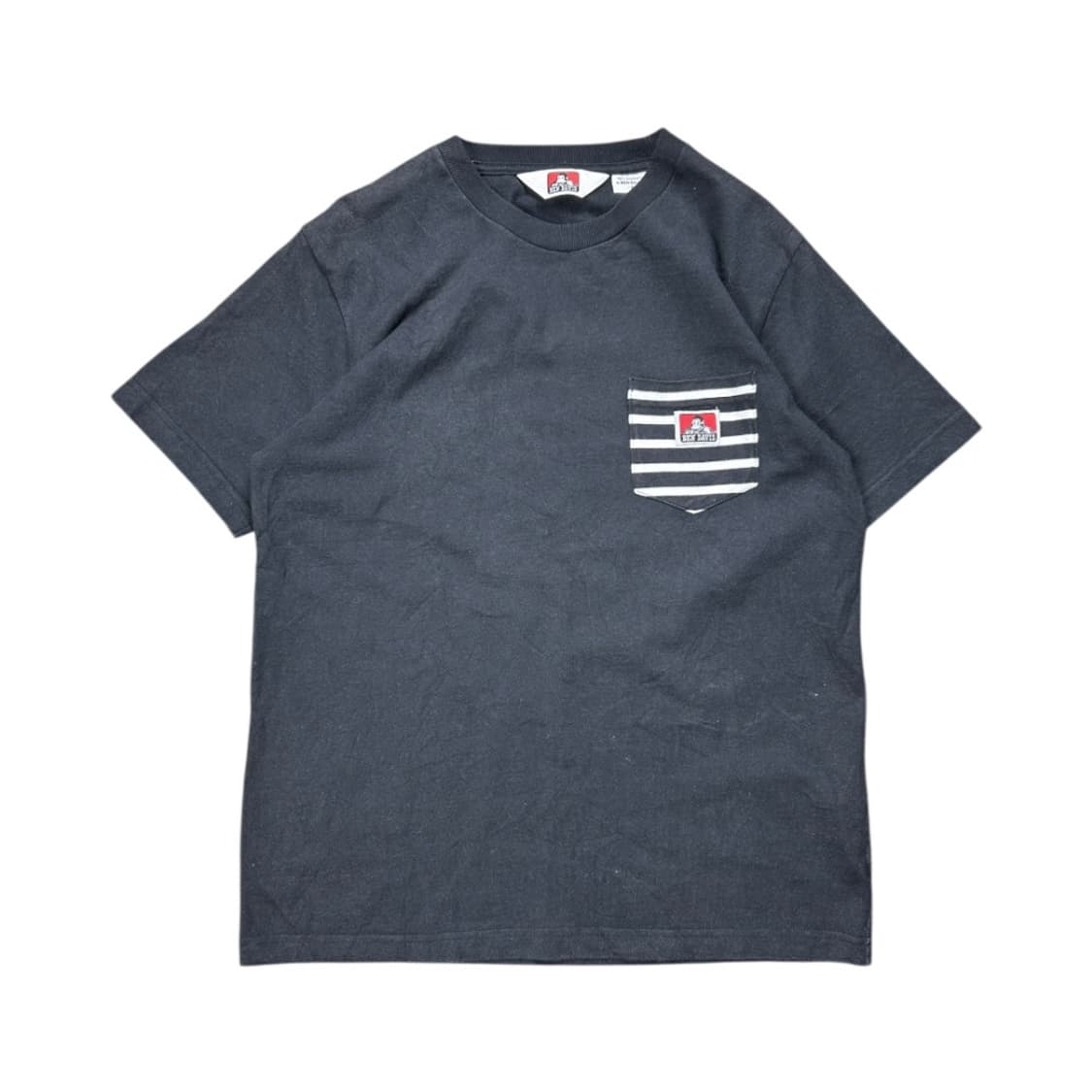 M) 벤데이비스 블랙 스트라이프 포켓 반팔티 T-102 상품이미지1