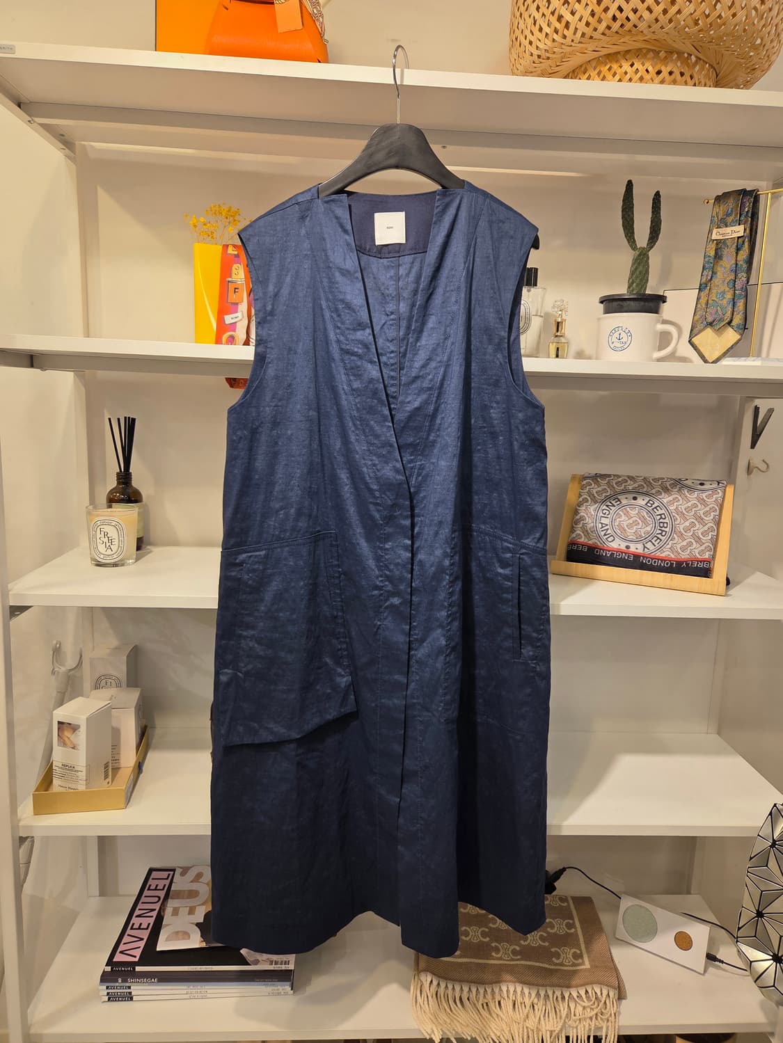 KUHO 구호 린넨 롱 베스트 상품이미지1