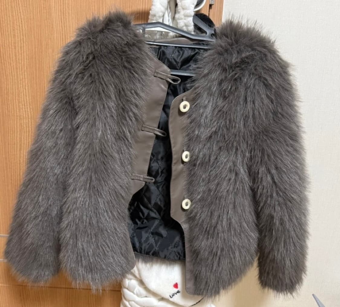 그레이 퍼자켓 상품이미지1