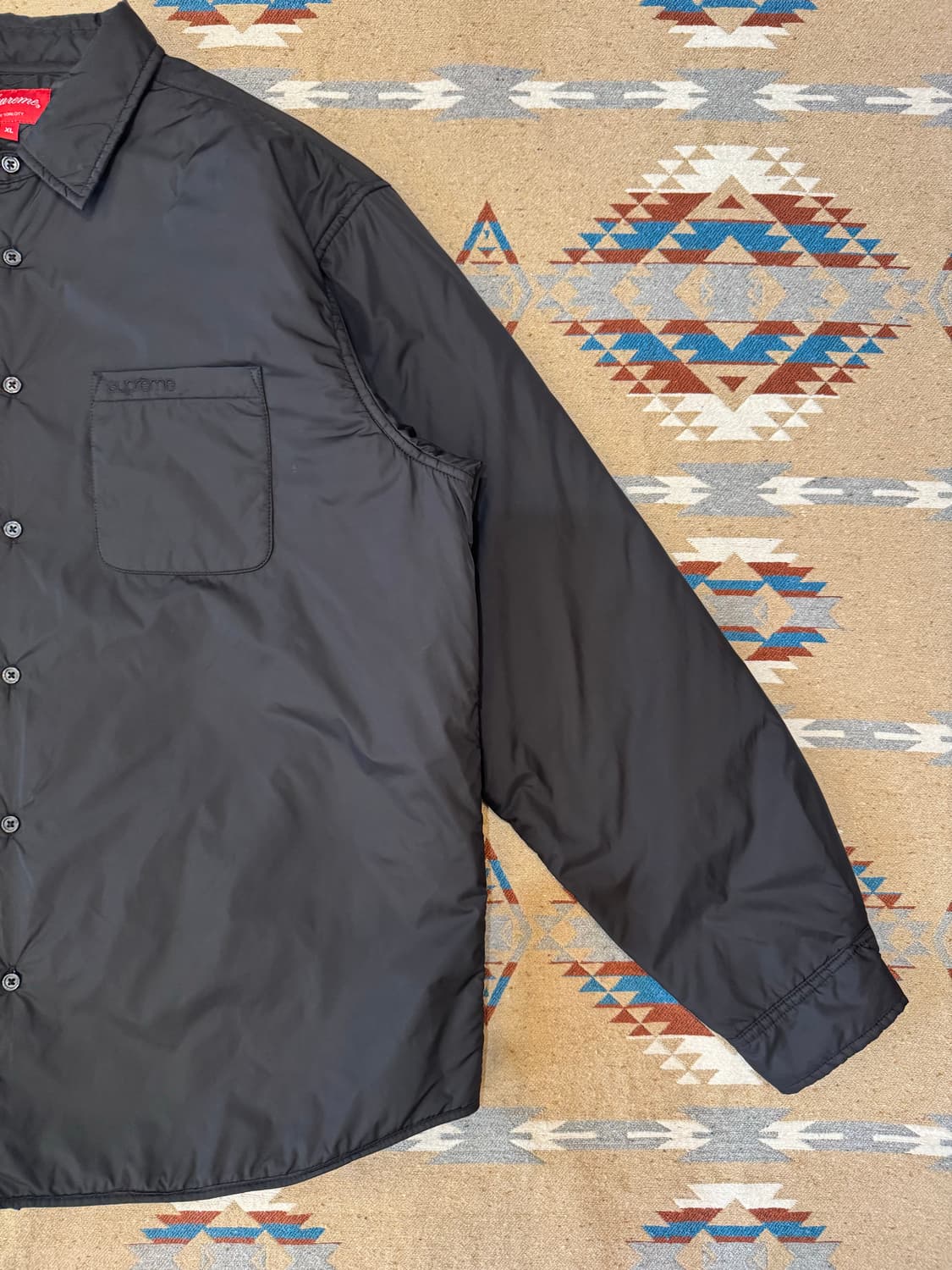 [XL] 슈프림 나일론 필드 셔츠 블랙 상품이미지5