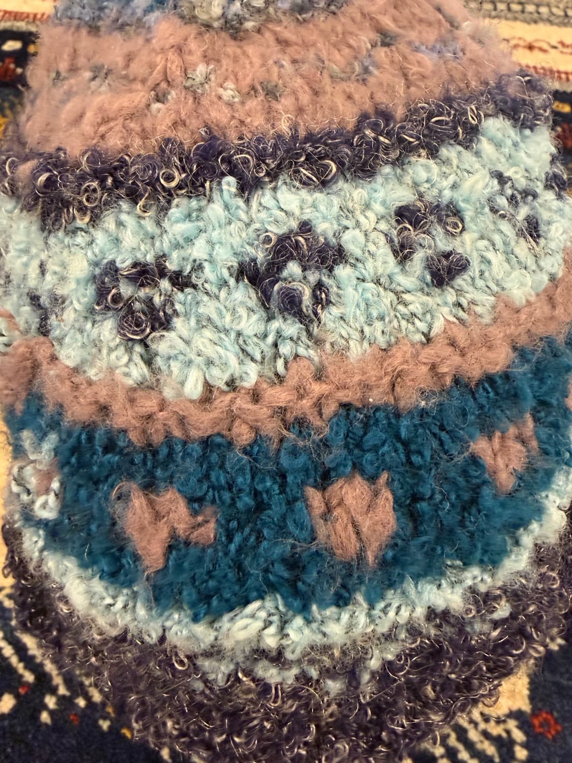 빈티지 부클 니트 비니 상품이미지4