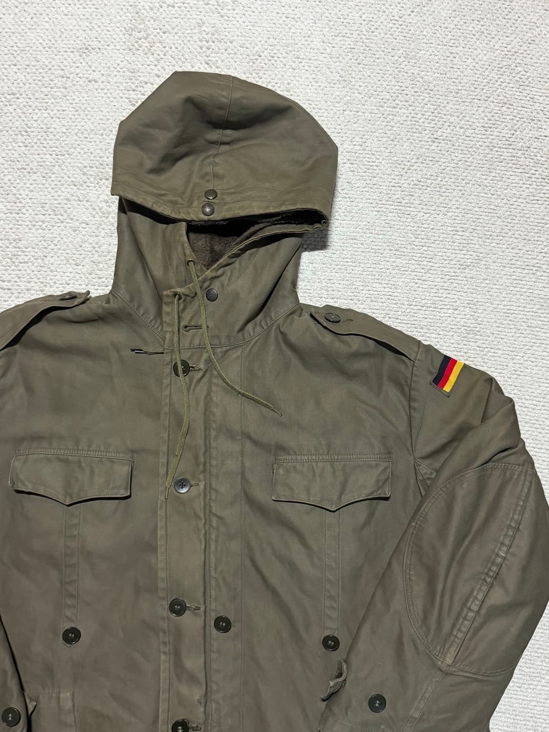 80s 독일군 오리지널 필드파카 밀리터리 자켓 L~XL 상품이미지3