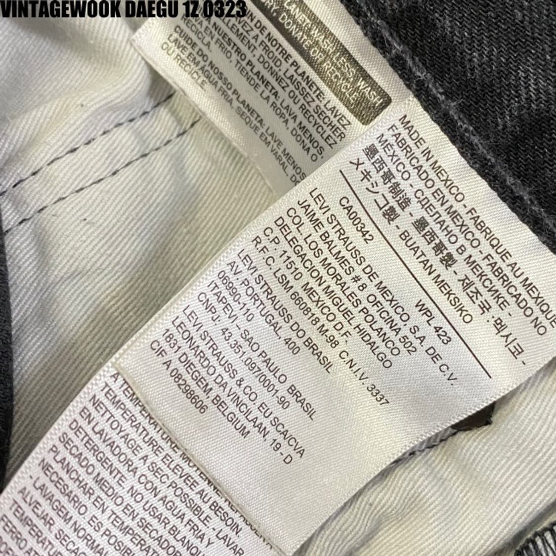 리바이스 데님팬츠 31 상품이미지5