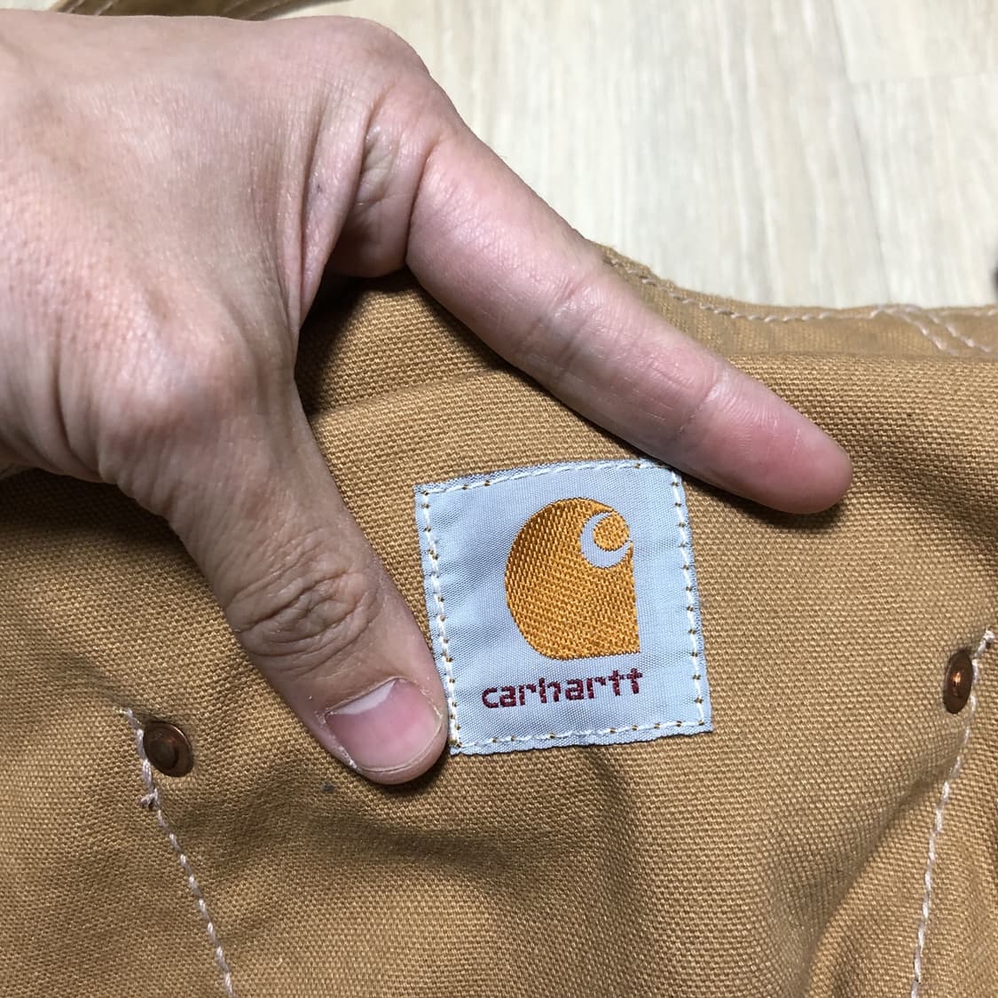 (ONE SIZE) 칼하트 Carhartt 리워크 캔버스 크로스백 카멜 상품이미지3