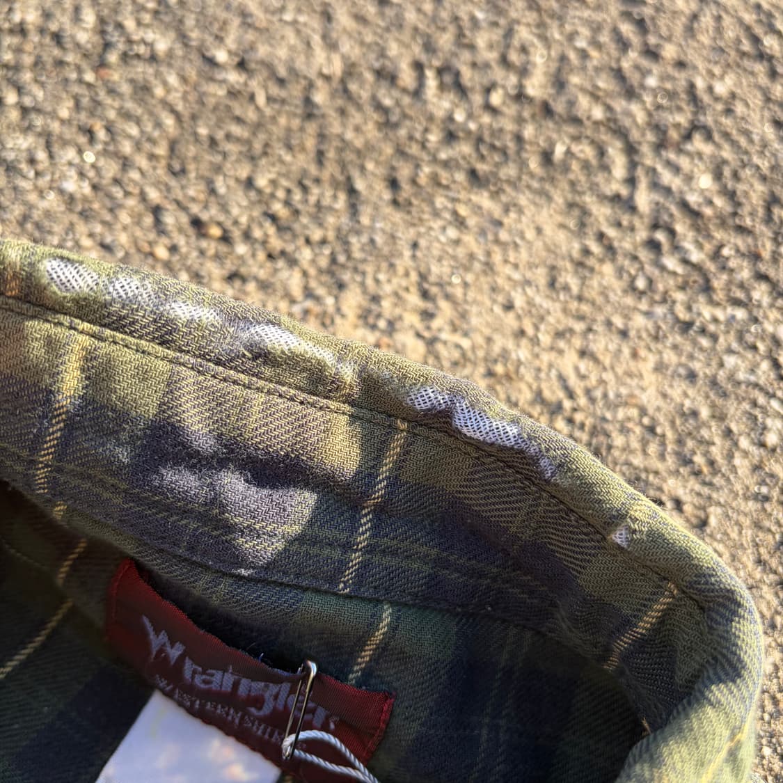 90s USA 랭글러 빈티지 웨스턴 체크 셔츠 L 상품이미지6