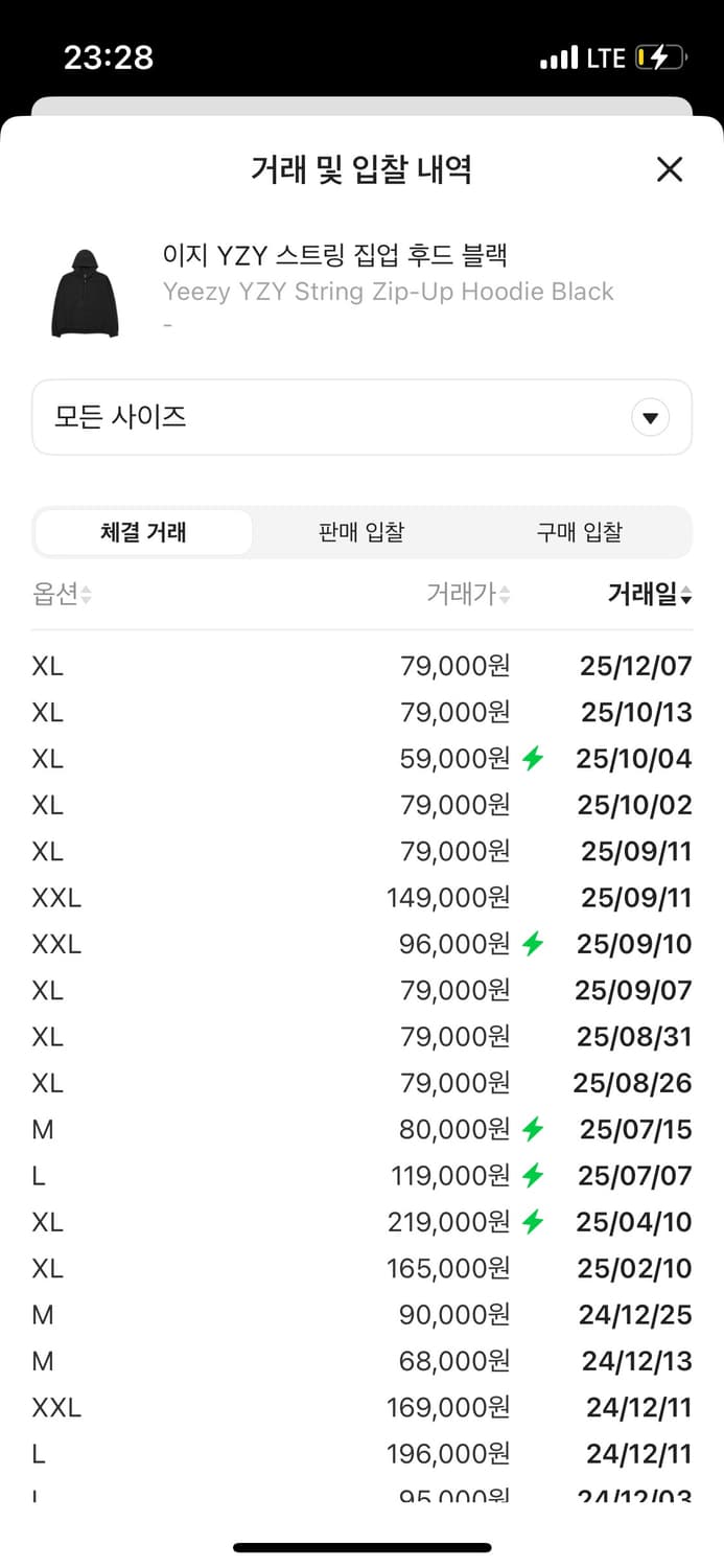 [M] 이지 갭 H14B 후드집업 블랙 상품이미지2