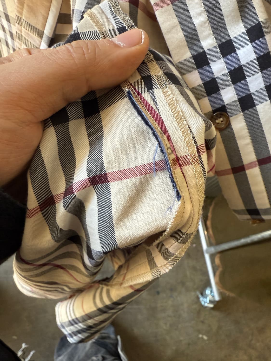 버버리 런던 정품 체크 셔츠 원피스 UK6 상품이미지5