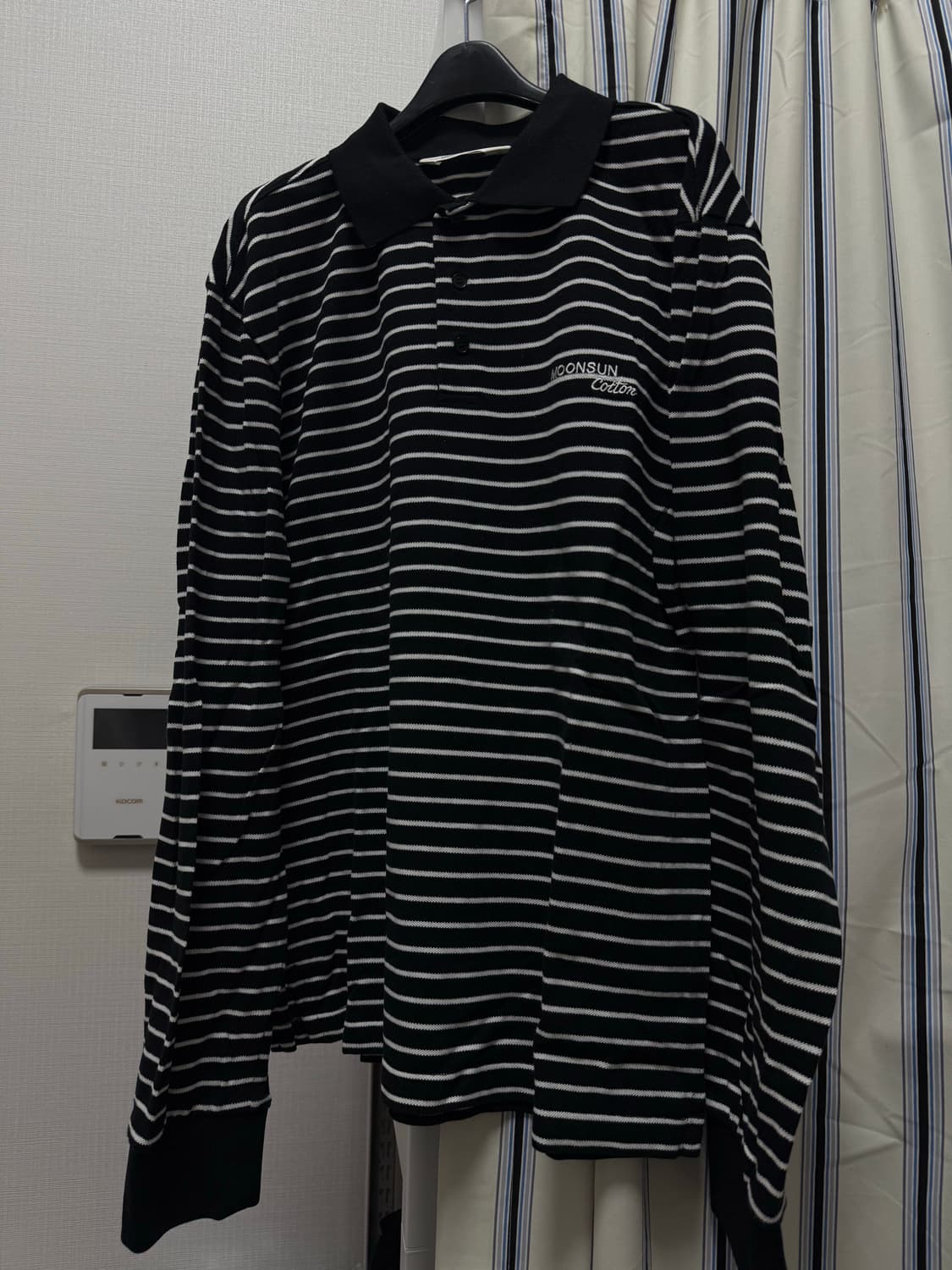 M.C UNISEX, Stripe PK Shirt 블랙 L사이즈 상품이미지1