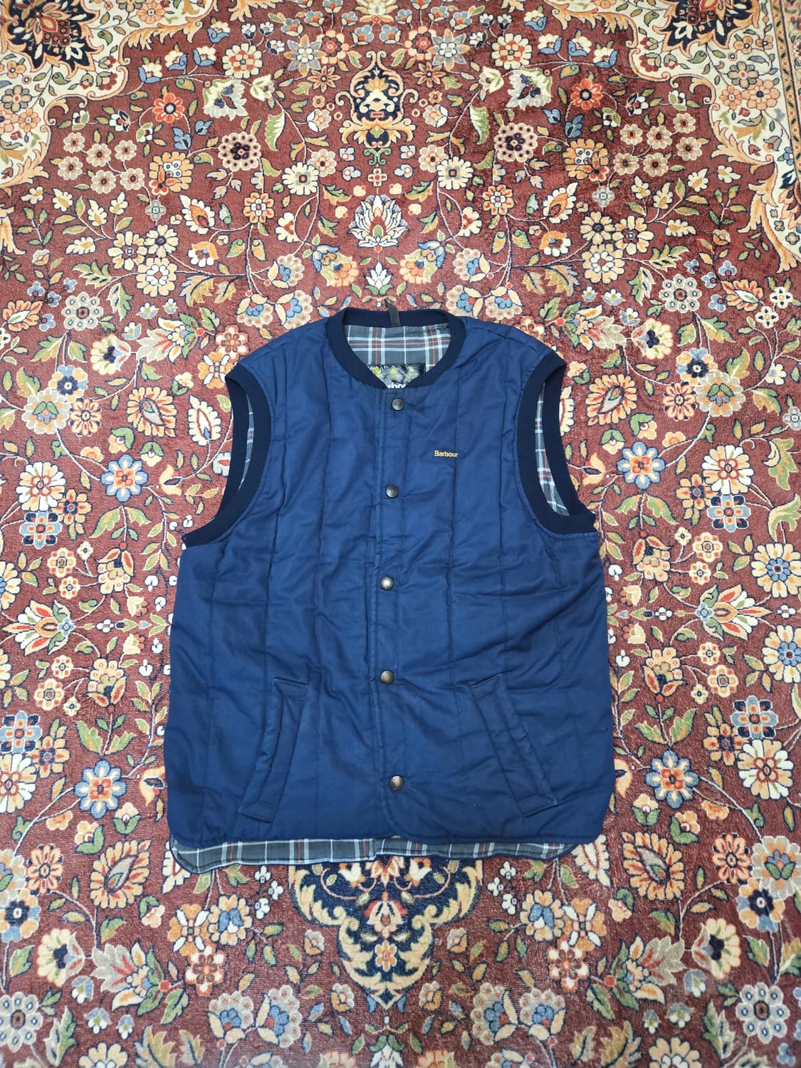 ​[L] 90s 바버(Barbour) 버티컬 퀼팅 베스트  상품이미지1