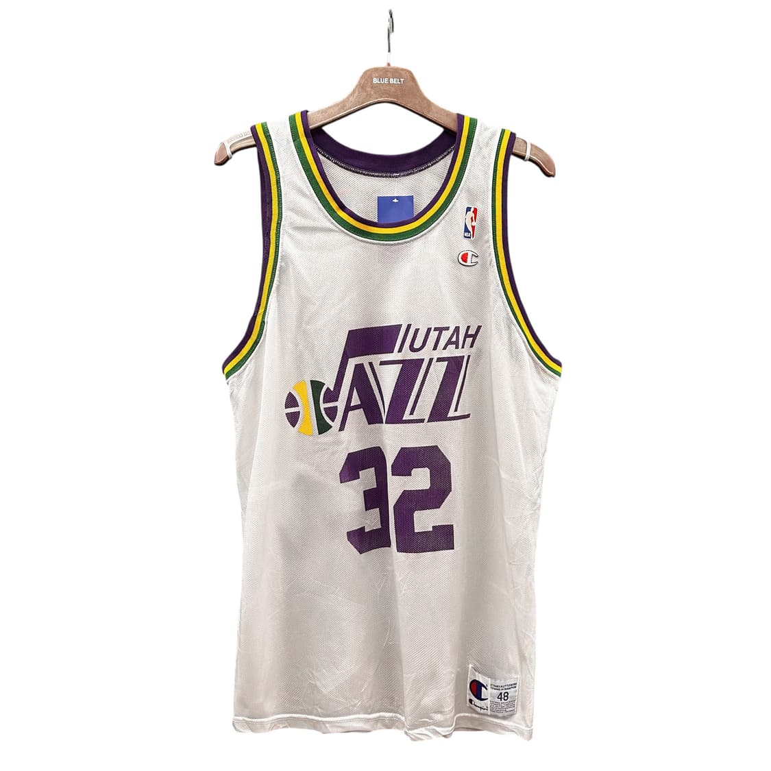 NBA 유타 재즈 1991 하드우드 클래식 스윙맨 화이트 민소매 져지 3 상품이미지1