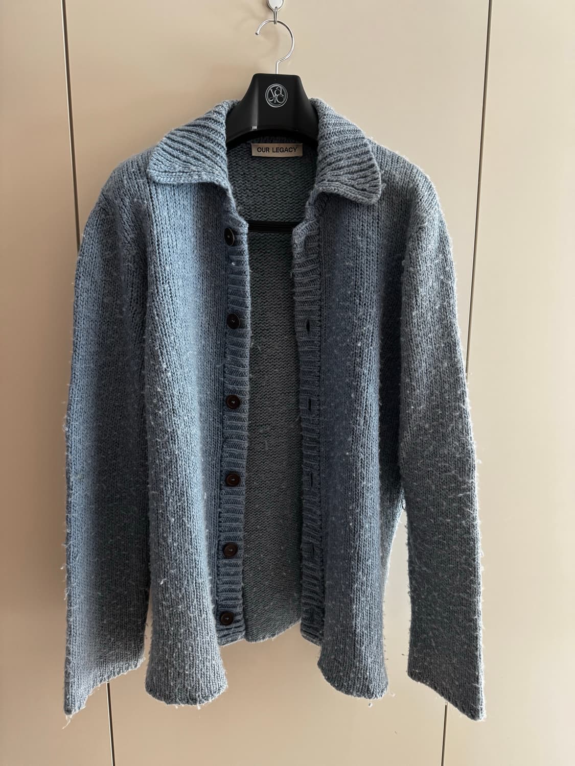 아워레가시 빅 피케 펑키블루 가디건 46사이즈 상품이미지4