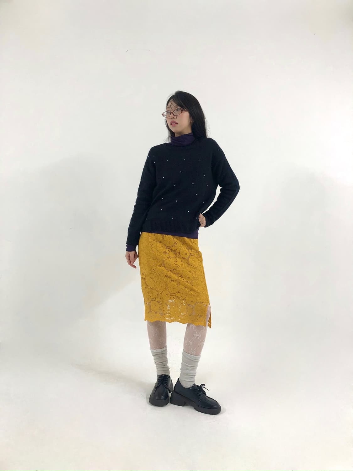 Pearl Black Sweater 상품이미지4