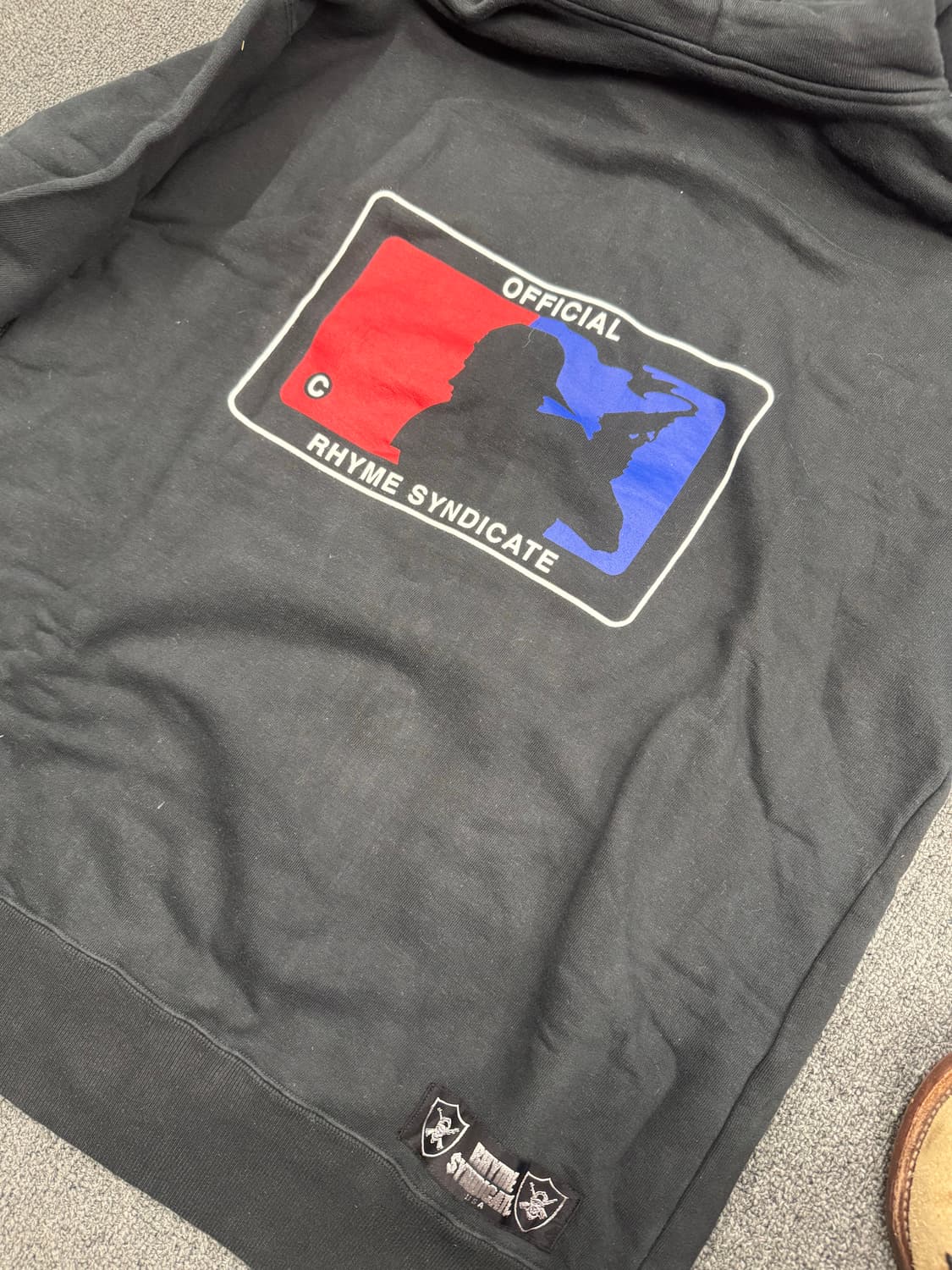 Vintage 레터링 프린팅 후드집업 상품이미지4