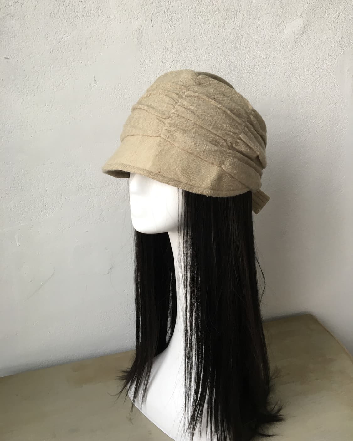 back ribbon point shirring hat 상품이미지6