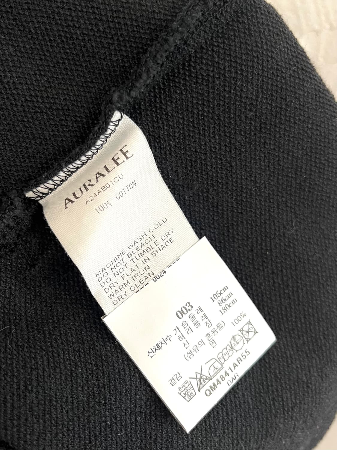 오라리 24AW 슈퍼 하이 게이지 집업 자켓 상품이미지7