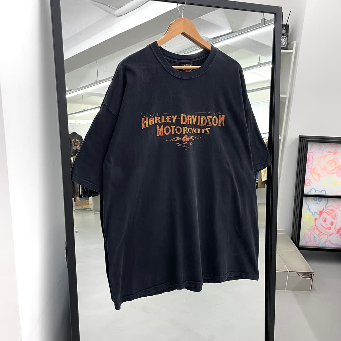 할리데이비슨 00s 페이딩 빈티지 그래픽 반팔 티셔츠 상품이미지2