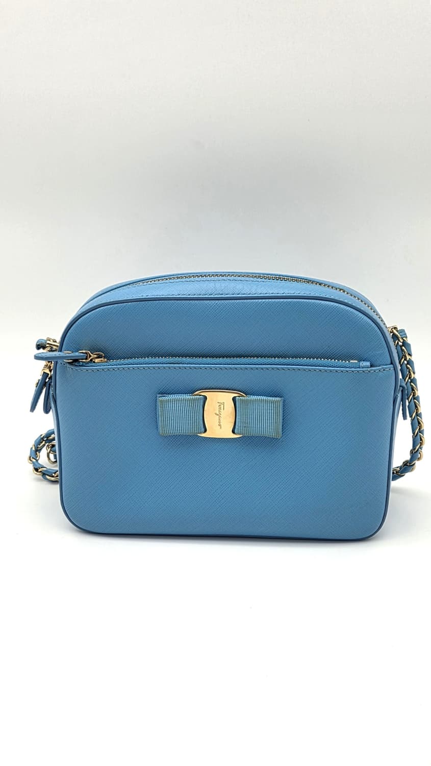 살바토레 페라가모 발라 체인 숄더백 fz-21 f563 블루 상품이미지1