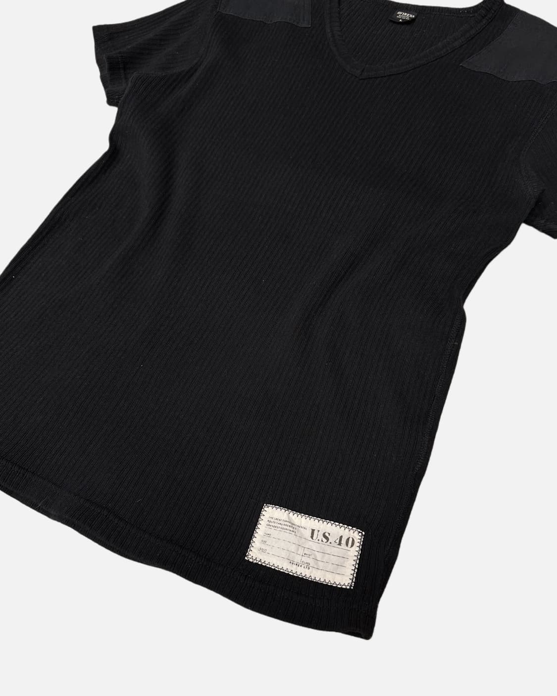 military ribbed v-neck t-shirt 상품이미지3