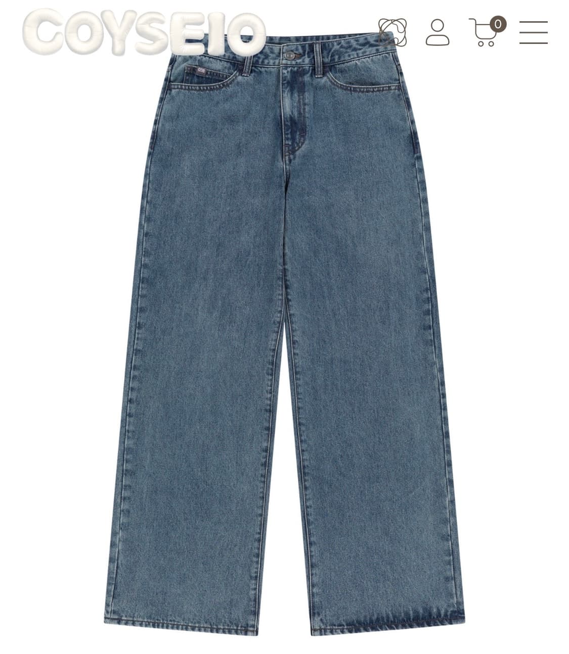코이세이오038 베이직 데님 팬츠 상품이미지1