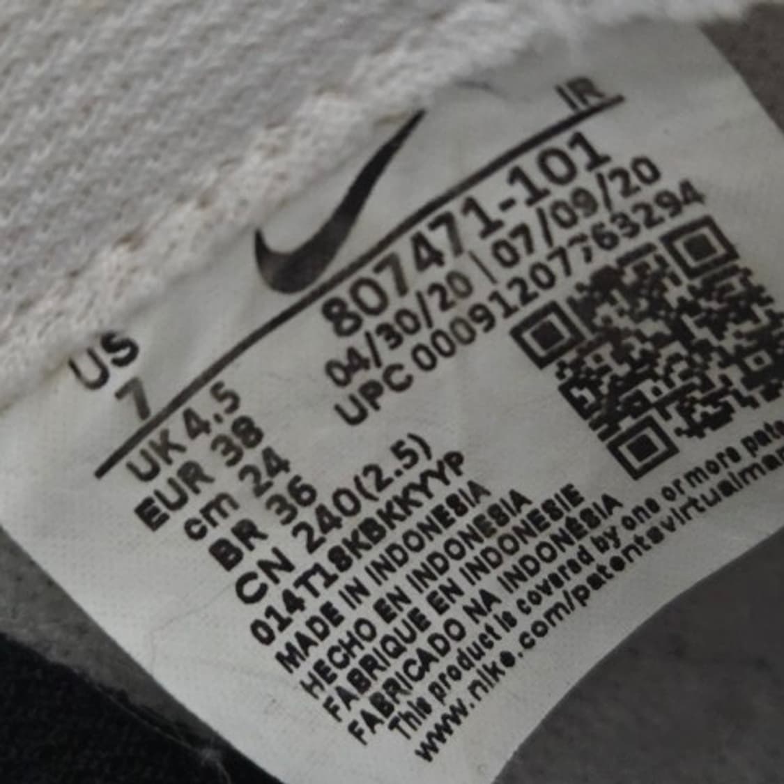 240 나이키 코르테즈 운동화 검흰 스니커즈 상품이미지8