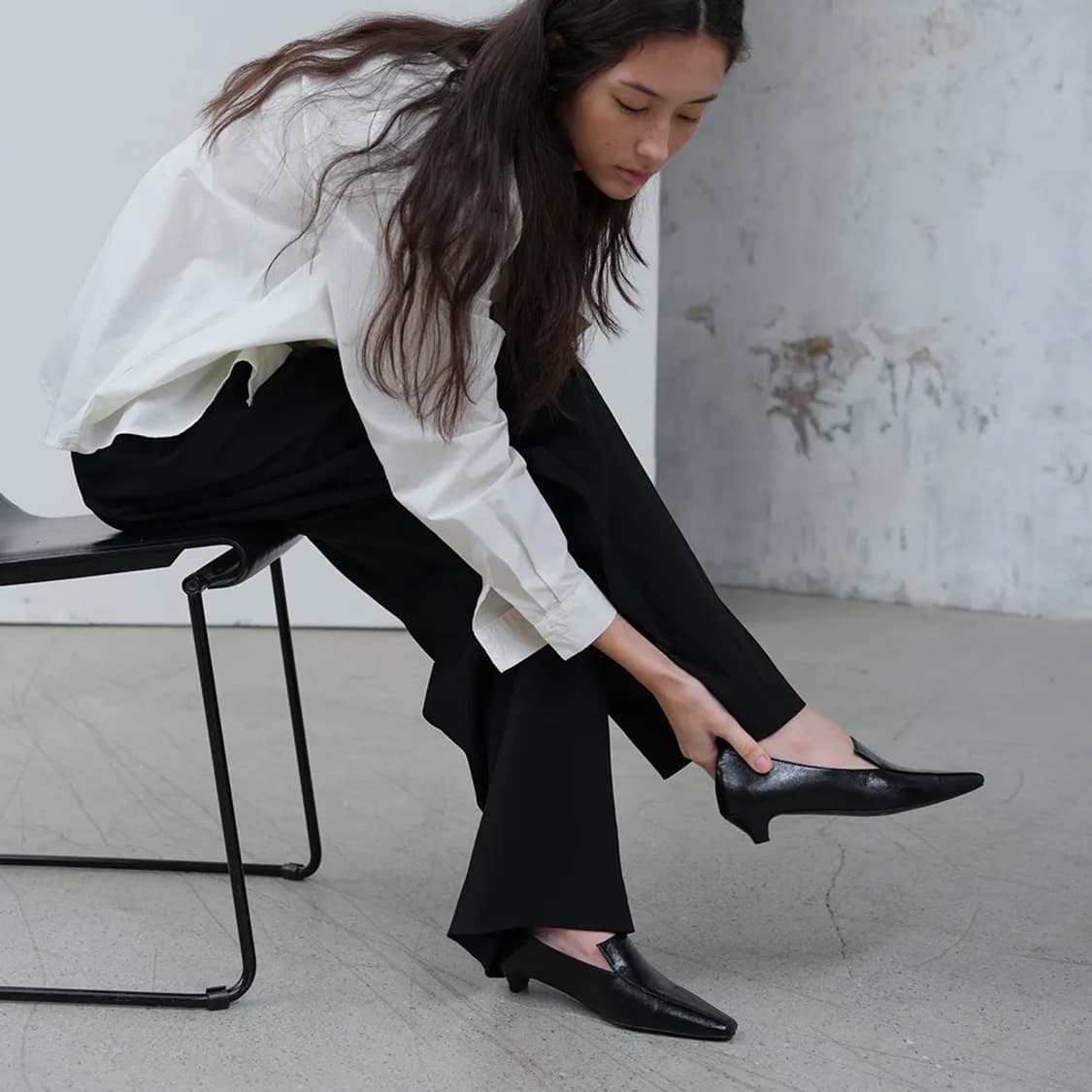 코르베 테이아 스퀘어 로퍼 245 블랙 상품이미지2