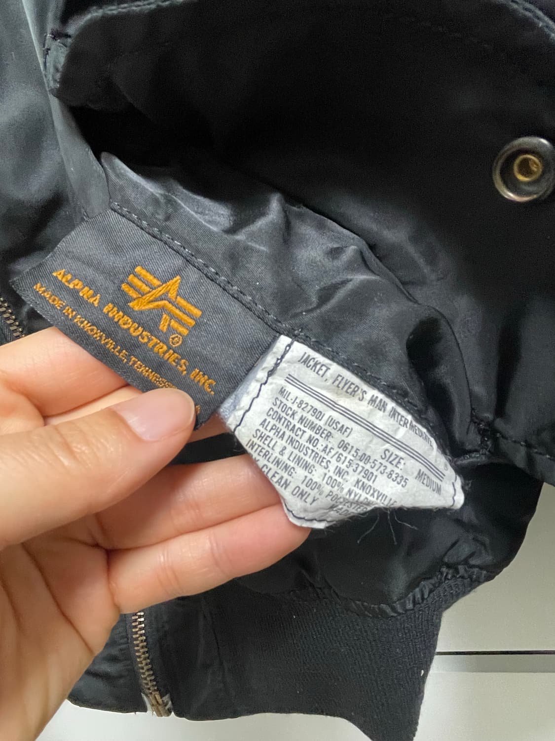 알파인더스트리 미제 MA-1 상품이미지3