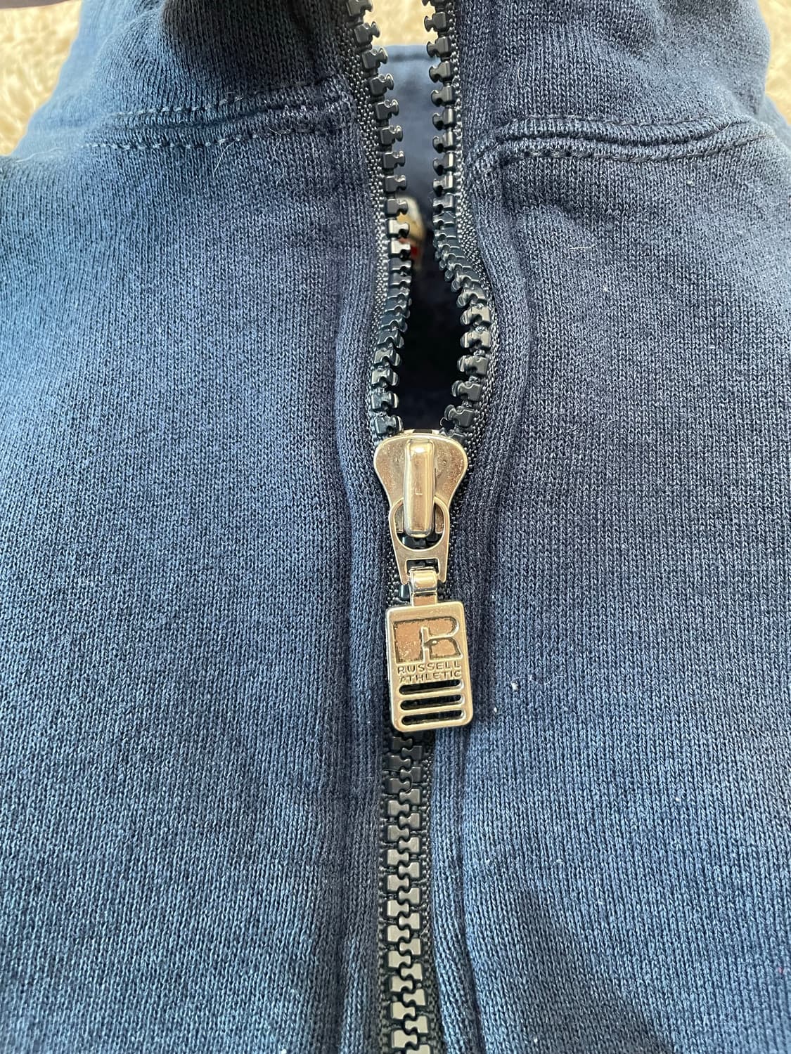 90s russell athletic half zip 러셀 반집업 스웻 상품이미지3