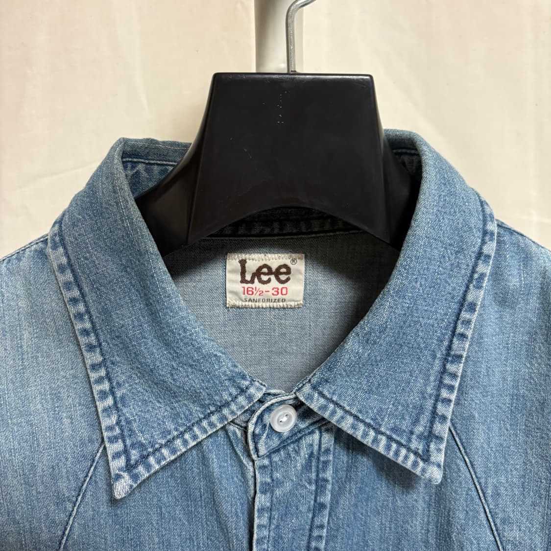 리 샌포라이즈드 웨스턴 데님 셔츠 / 중청, L 상품이미지4