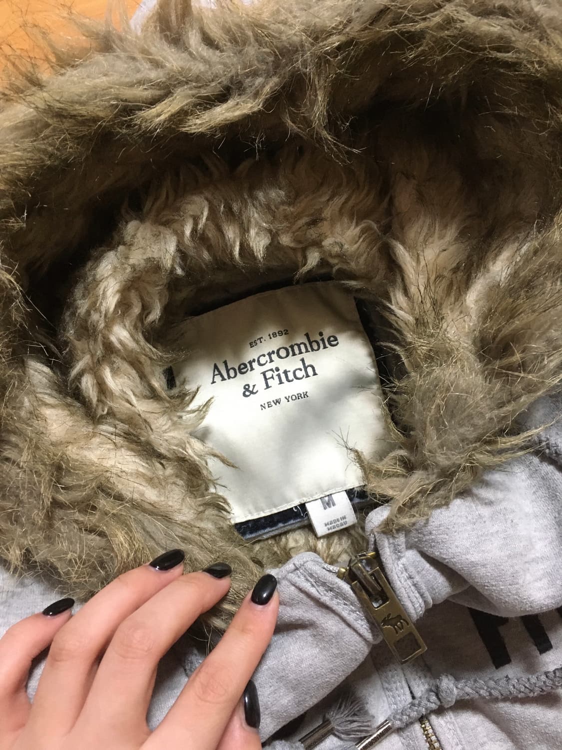 아베크롬비 후드집업 울프죠 상품이미지3