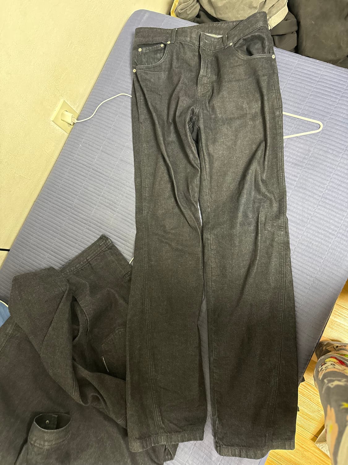 포스트아카이브팩션 데님 인디고 셋업 판매합니다 둘다m사이즈 상품이미지5