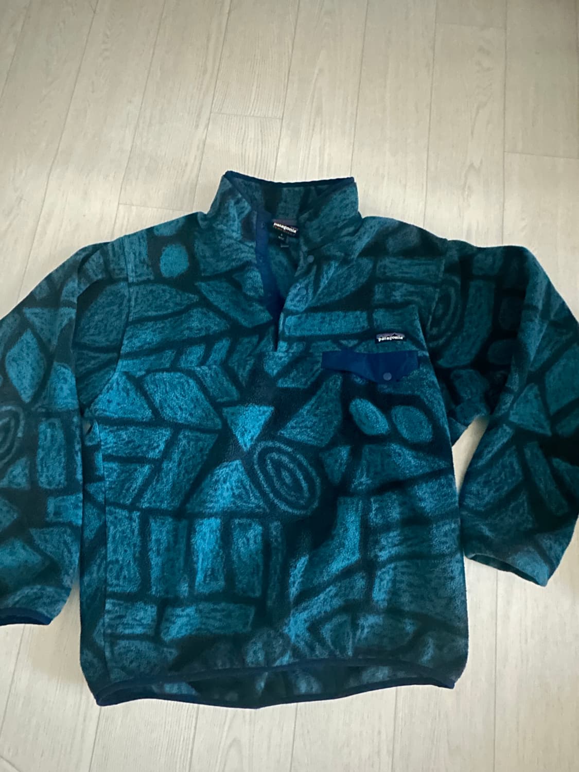파타고니아 신칠아 맨즈 L 아즈텍 스톤블루 상품이미지1