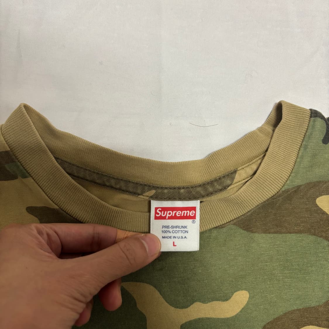 슈프림 카모플라쥬 티셔츠 L사이즈 상품이미지4