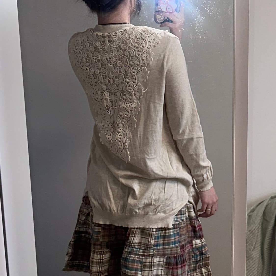 모리걸 아오이유우 빈티지 미디 가디건 상품이미지2