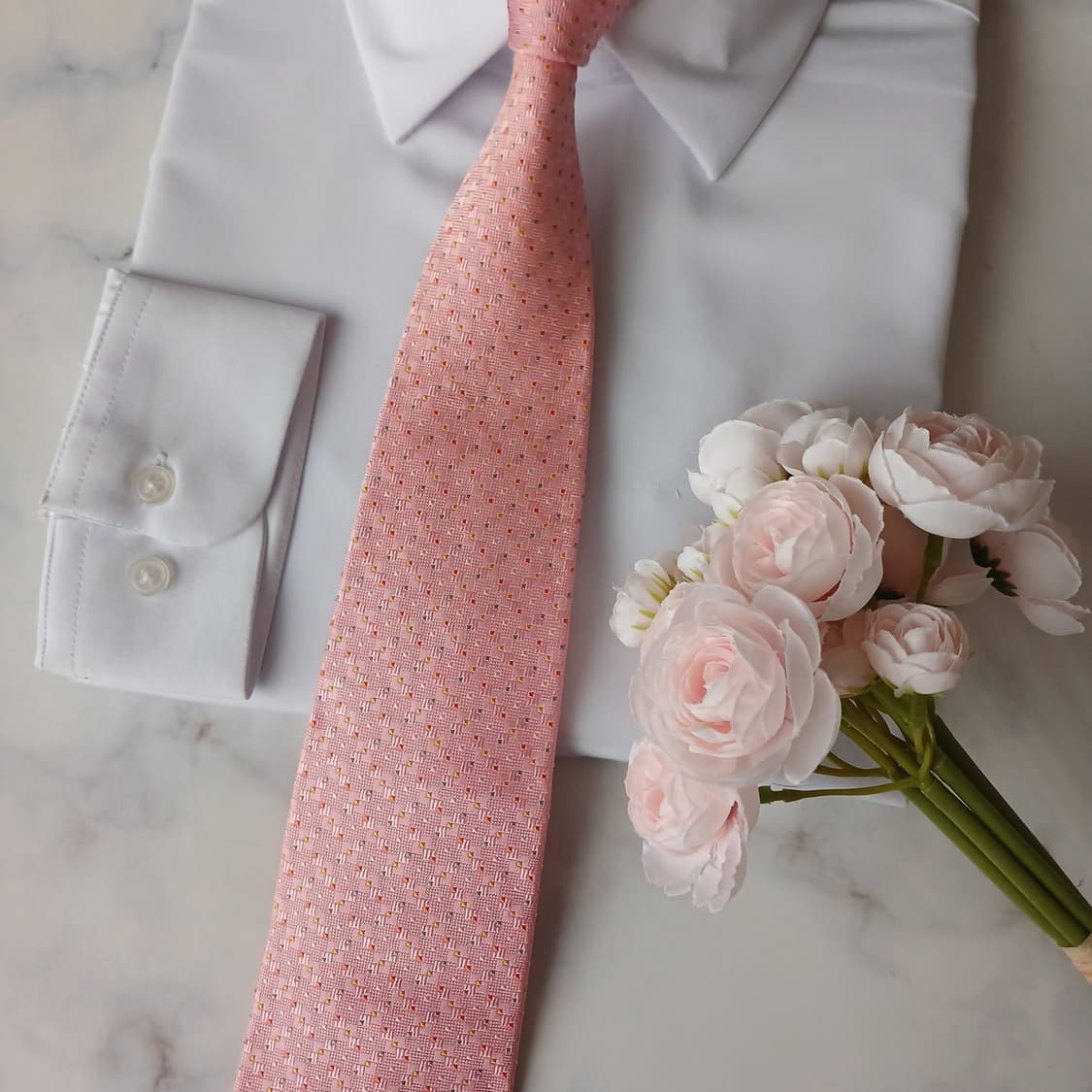 니나리치 실크 핑크 미니 패턴 넥타이 9.1cm A+등급 A19508
 상품이미지7