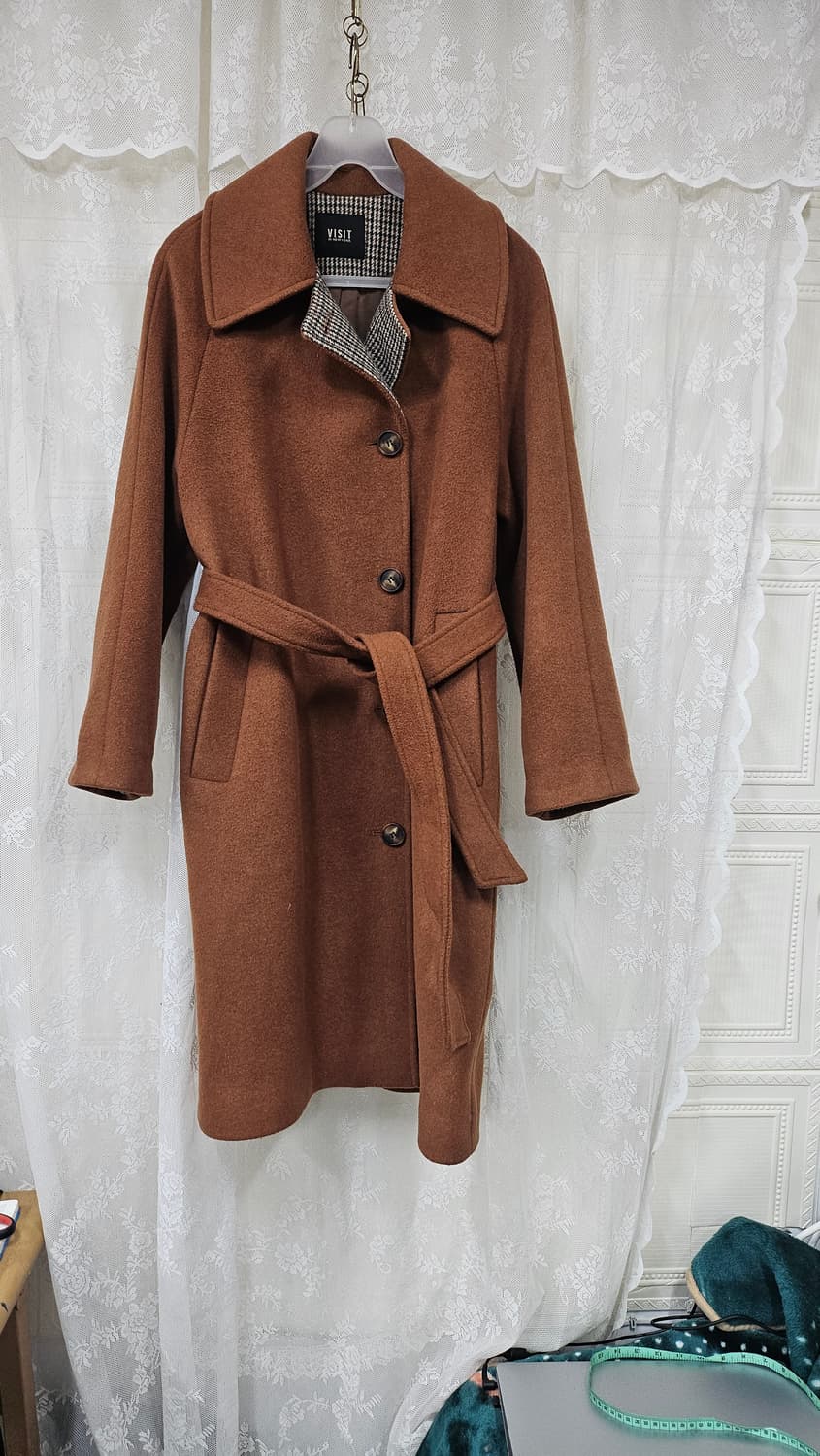 Vist브라운 모직 코트 상품이미지1