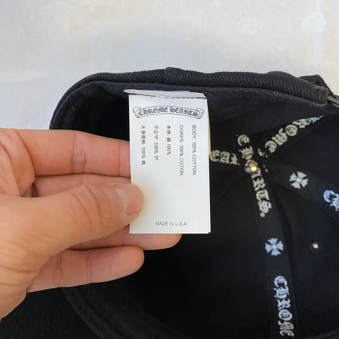 [Free] 크롬하츠 대거 데님 베이스볼 햇 모자 블랙 상품이미지6