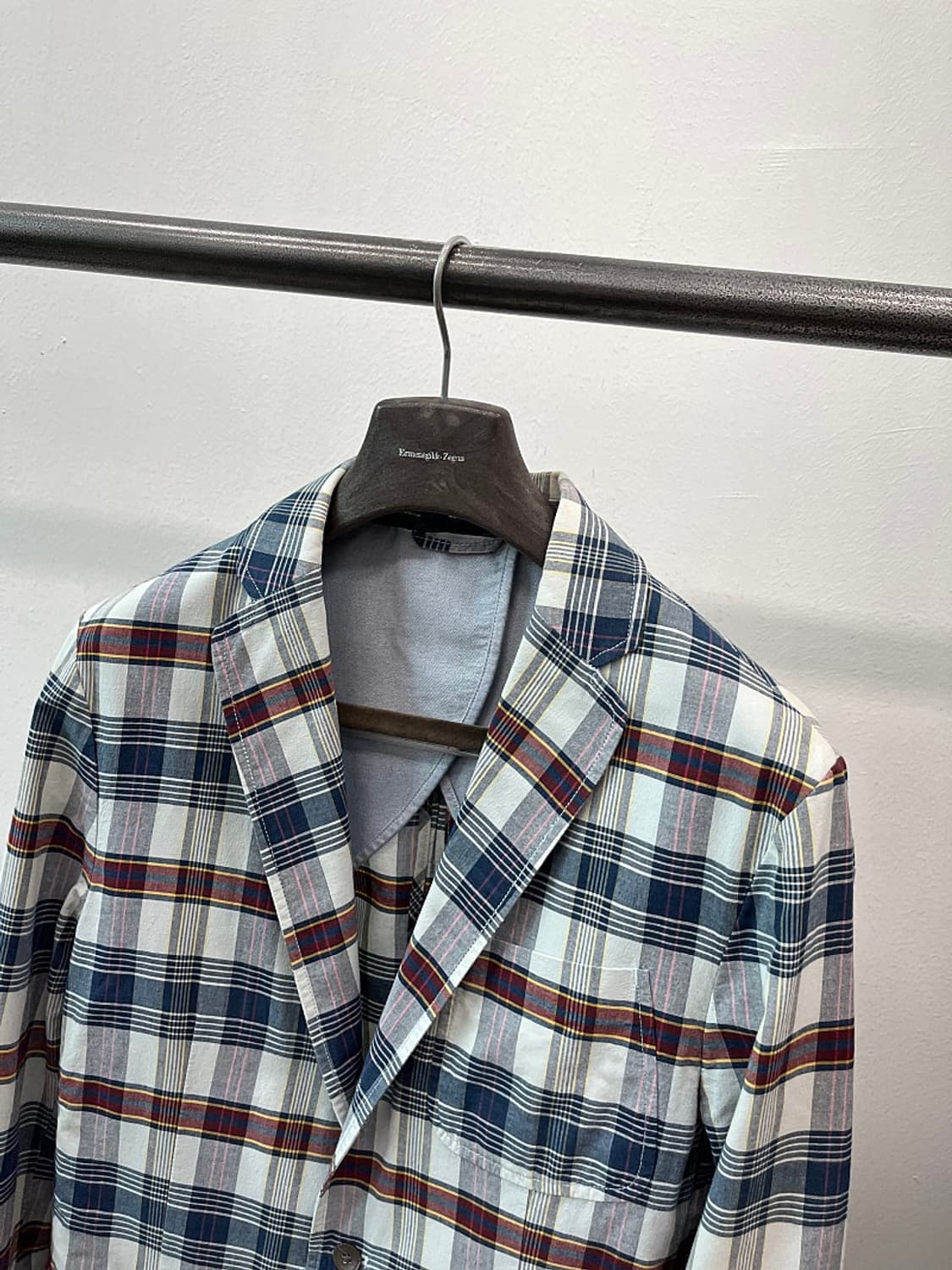 105) 폴로 코튼 체크자켓  상품이미지3