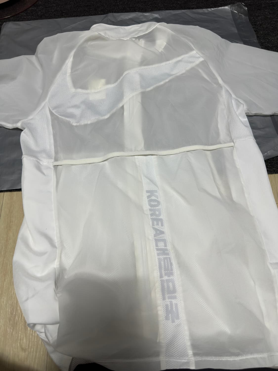 나이키 코리아 나일론 바람막이 화이트 L 상품이미지4