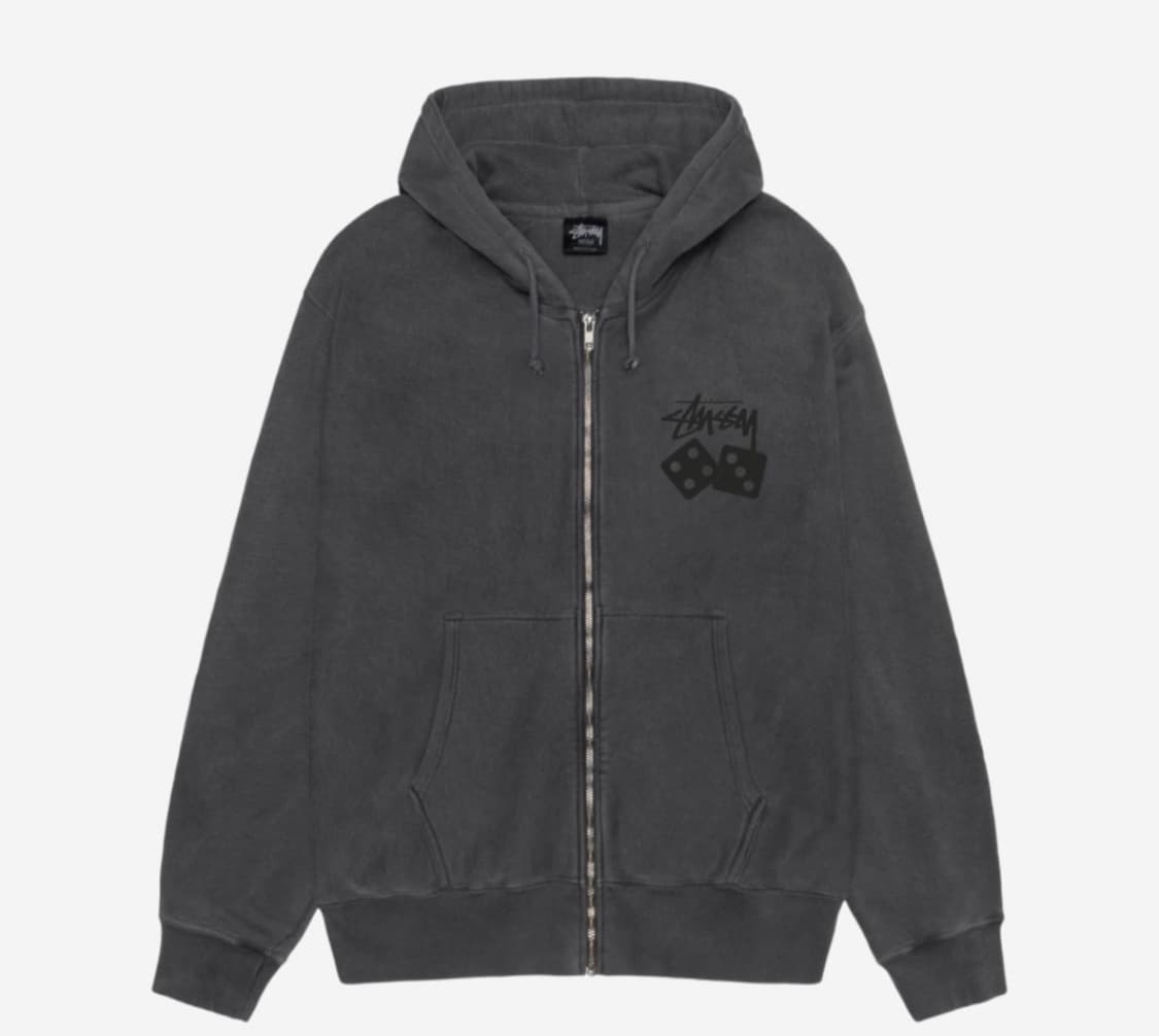 스투시 다이스 후드 블랙 상품이미지1