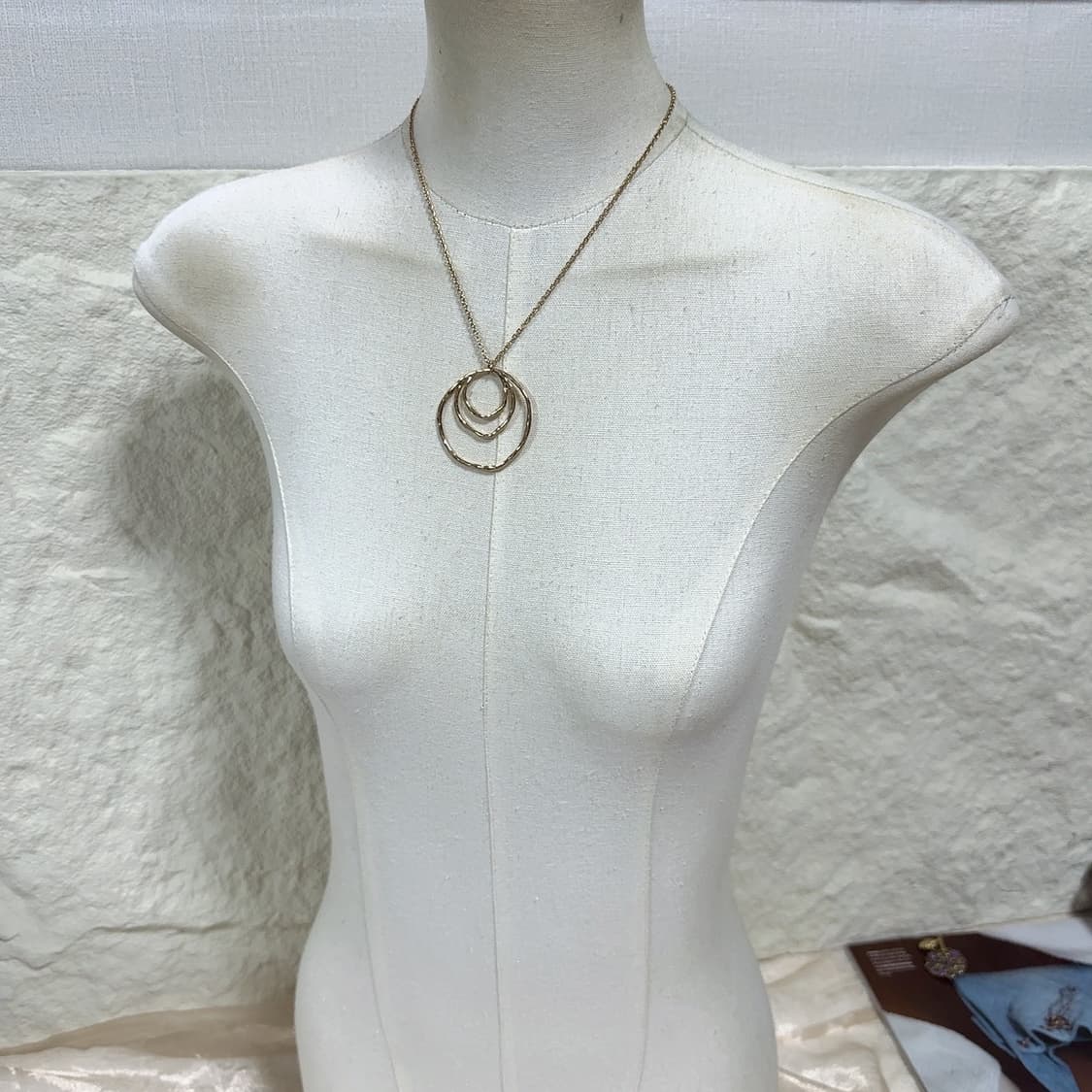 빈티지 해머링 링 목걸이 상품이미지1