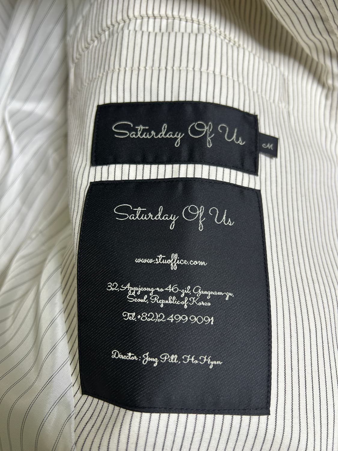 stu Embroidery Stripe Jacket Ivory 에스티유 상품이미지7