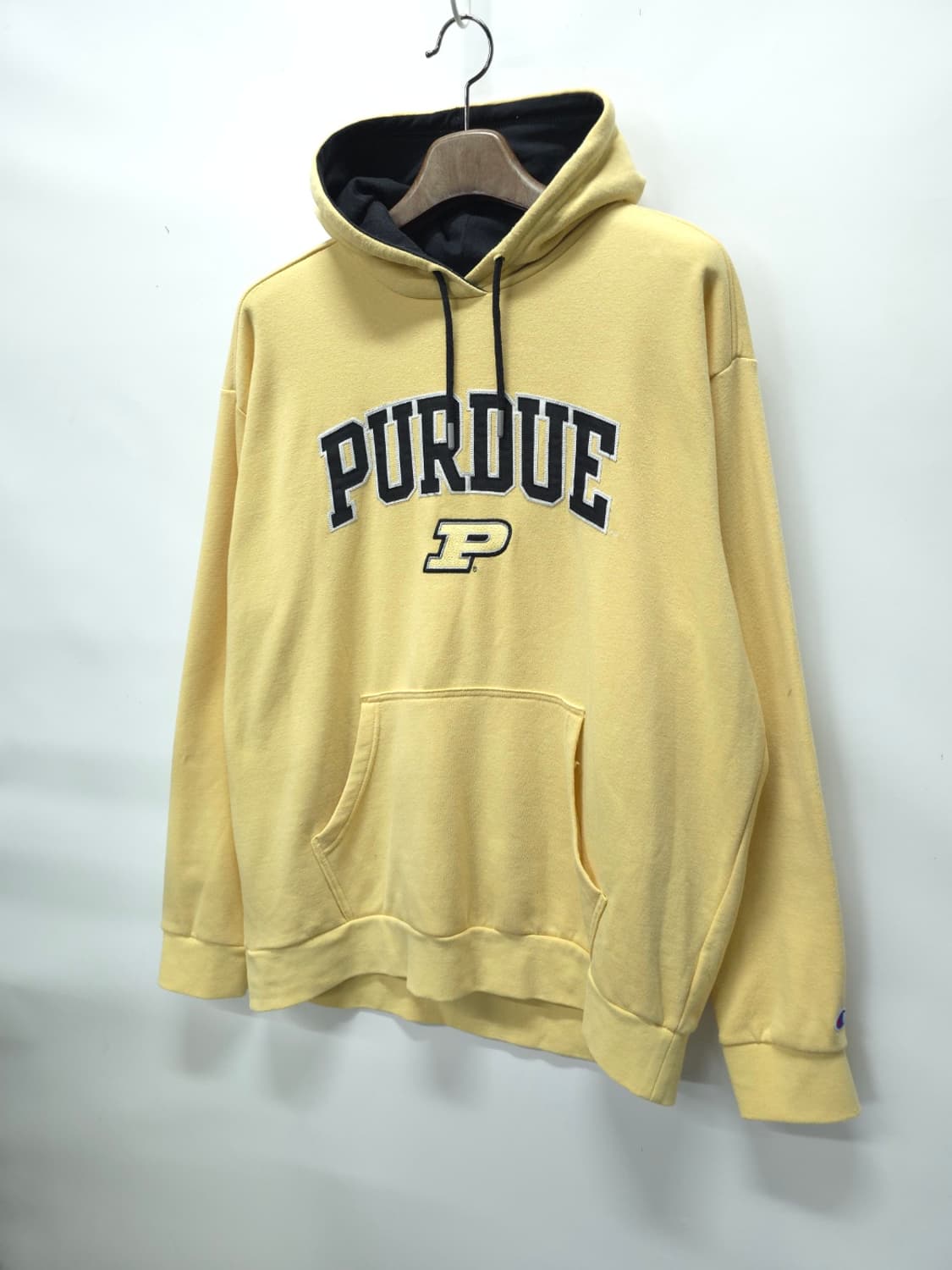 (빅사이즈) 챔피온 퍼듀 자수 로고 옐로우 후드티 (110~115) 상품이미지2
