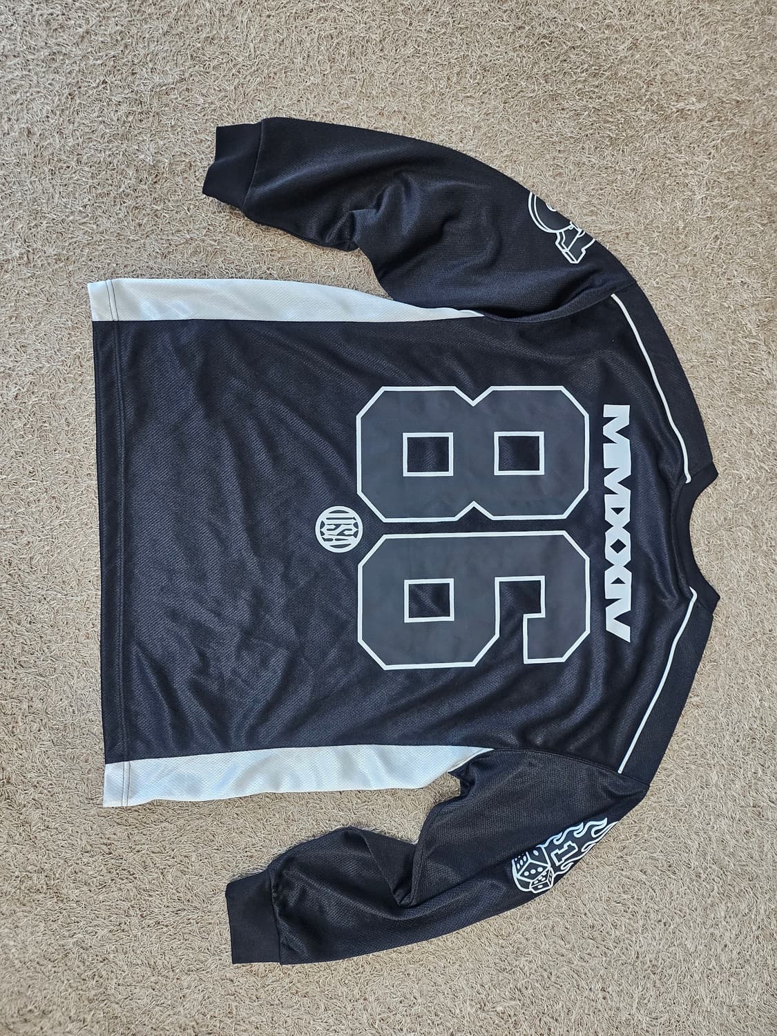 (XL-100) H&M 롱 슬리브 메쉬 탑 긴팔티 풋볼 져지 상품이미지2