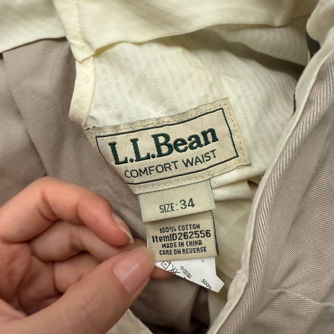 [ 정품/34 ] L.L. Bean 엘엘빈 빈티지 투턱 치노 팬츠 상품이미지4