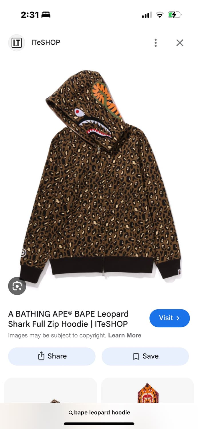 베이프 샤크 레오파드 호피 상품이미지1