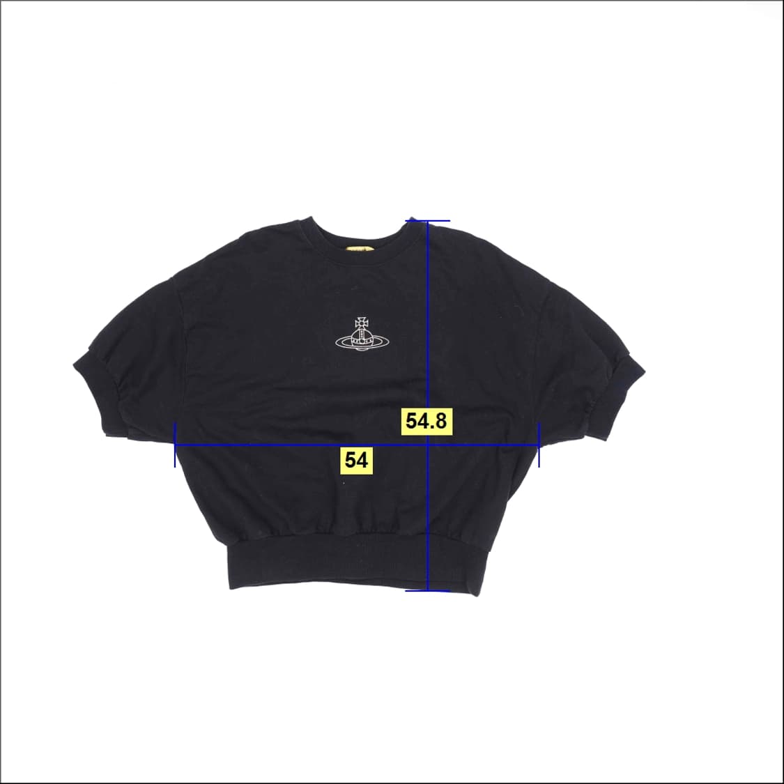 실측확인 빈티지 여성 크롭 맨투맨 0413M 상품이미지5