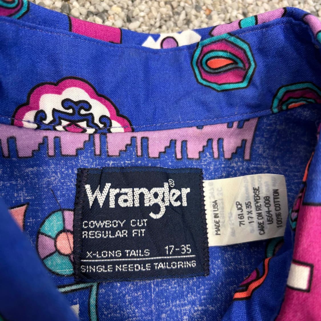 Deadstock 80s 랭글러 made in usa 웨스턴셔츠 a 상품이미지3