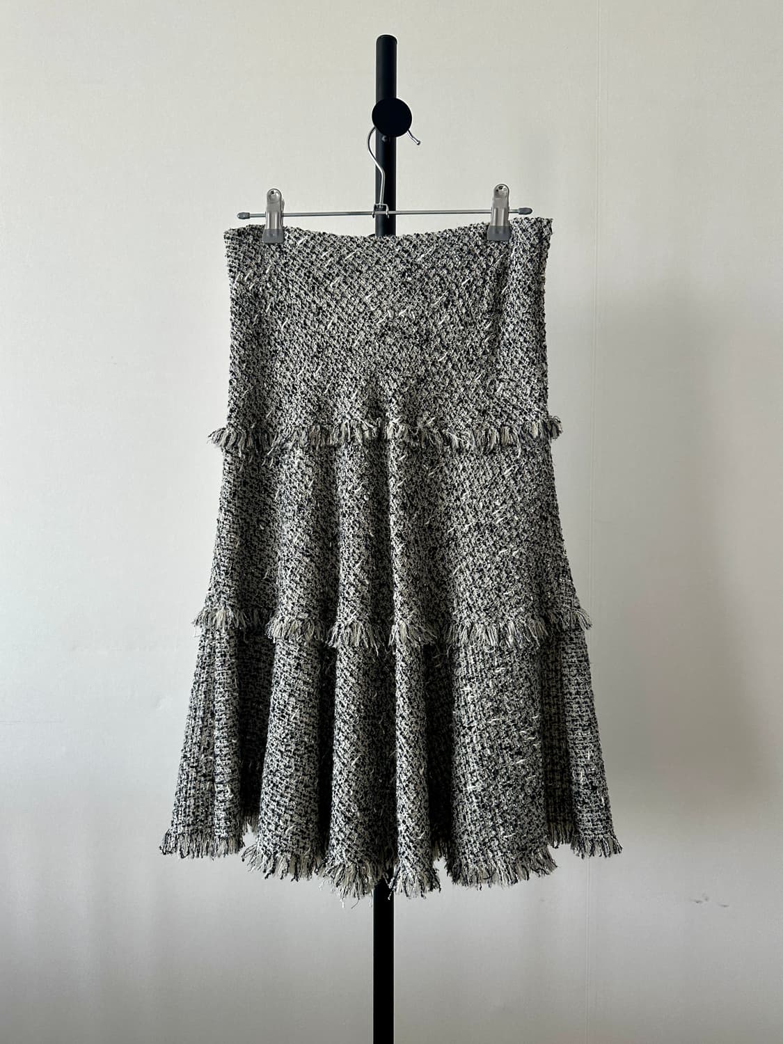 japanese vintage_ A라인 트위드 플레어 매머드 스커트 상품이미지1