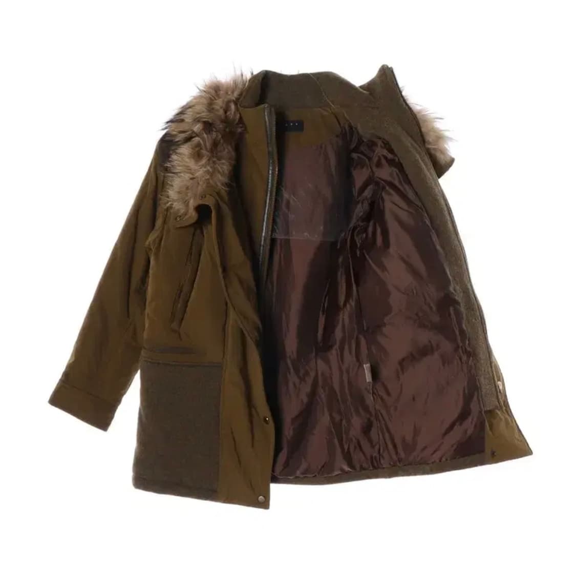 시슬리 덕다운 야상 패딩 상품이미지2