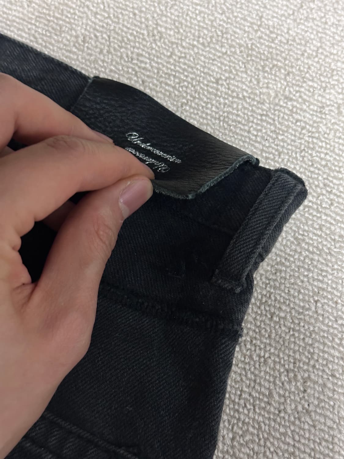 언더커버리즘 패치 블랙 데님 상품이미지9